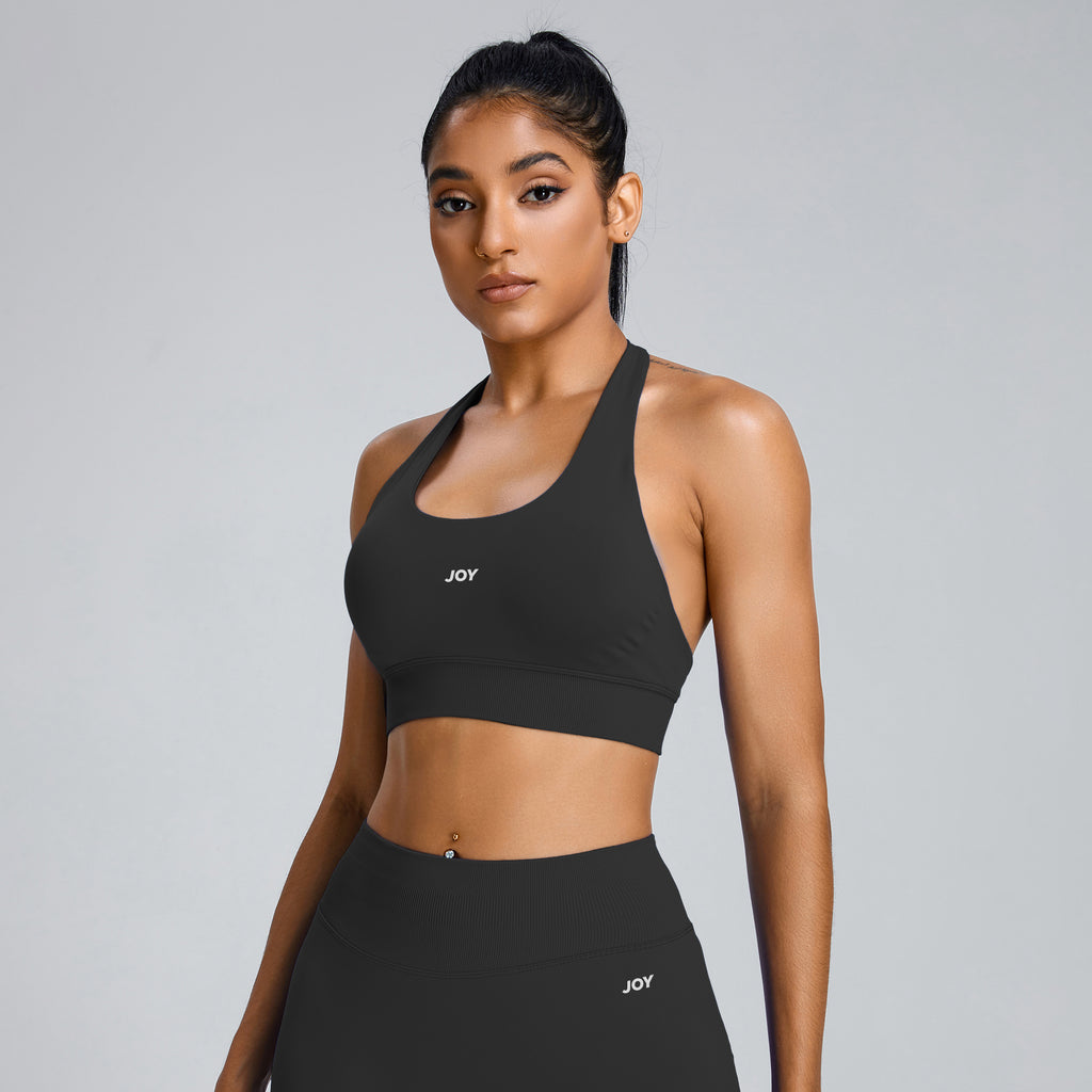 Brassière Low Sculpt Scrunch - Onyx - Joy Studio - Sportswear