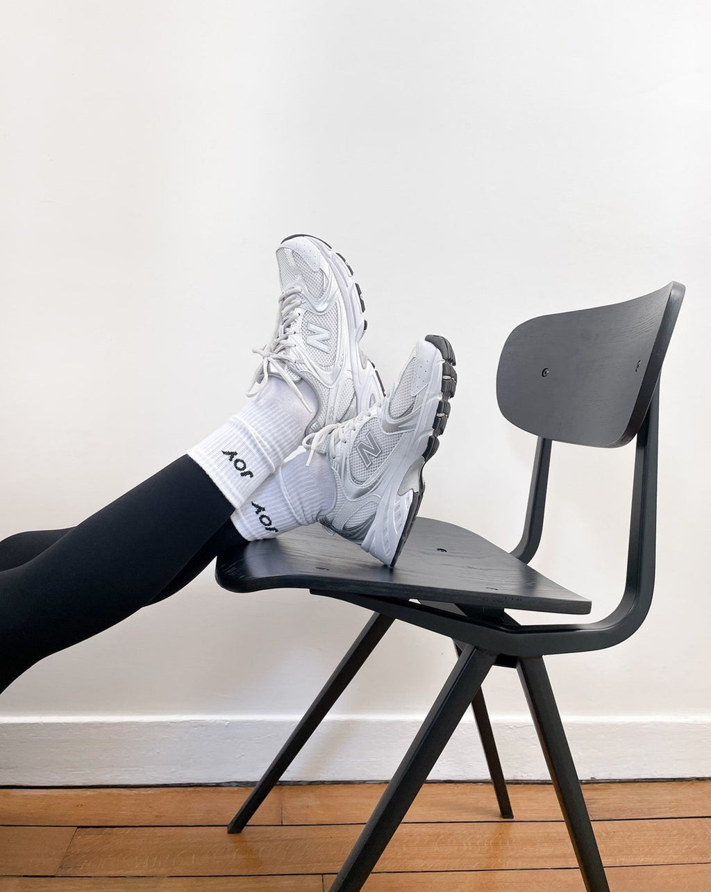 Chaussette JOY - Blanc - Joy Studio - Premium Sportswear